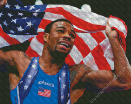 The Wrestler Jordan Burroughs Diamond Painting