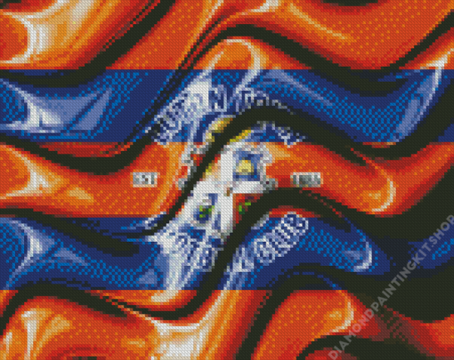 Abstract Luton Town Logo Art Diamond Painting