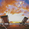 Adirondak Chairs Sunset Diamond Painting