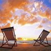 Adirondak Chairs Sunset Diamond Painting