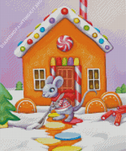 Aesthetic Christmas Mouse Diamond Painting