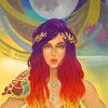 Aesthetic Moon Goddess Art Diamond Painting