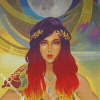 Aesthetic Moon Goddess Art Diamond Painting