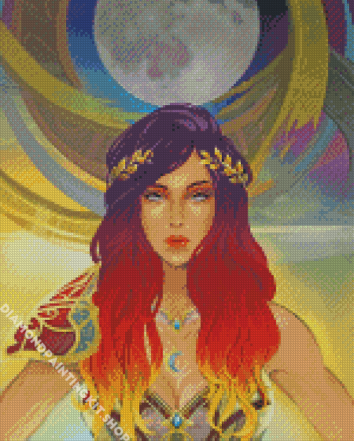 Aesthetic Moon Goddess Art Diamond Painting