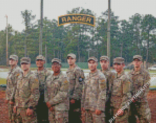 Aesthetic United States Army Rangers Diamond Painting