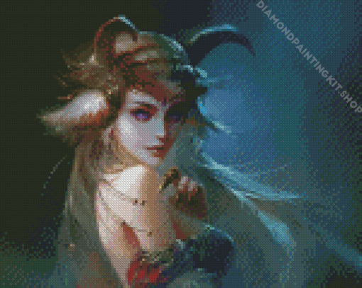 Aesthetic Demon Girl Diamond Painting