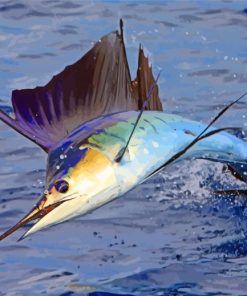 Aesthetic Marlin Fish Diamond Painting