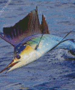 Aesthetic Marlin Fish Diamond Painting