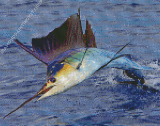 Aesthetic Marlin Fish Diamond Painting