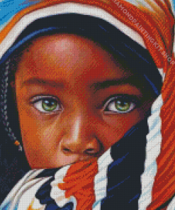 African Child Art Diamond Painting