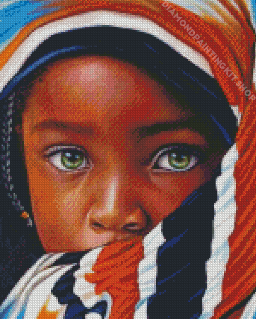 African Child Art Diamond Painting