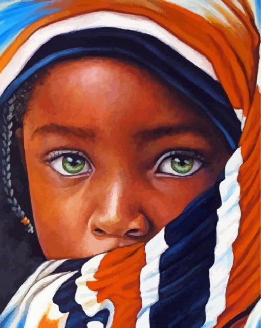 African Child Art Diamond Painting