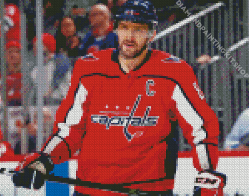 Alexander Ovechkin Ice Hockey Player Diamond Painting