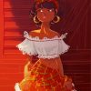 Anime Caribbean Girl Diamond Painting