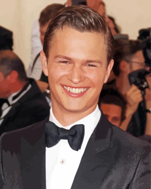 Ansel Elgort Smiling Diamond Painting