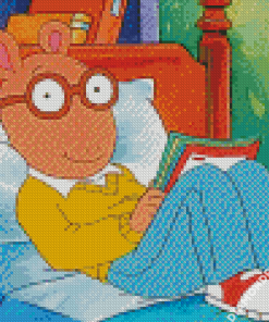 Arthur Reading A Book Diamond Painting