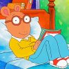 Arthur Reading A Book Diamond Painting