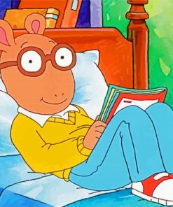 Arthur Reading A Book Diamond Painting