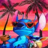 Baby Stitch On Beach Diamond Painting