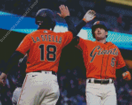 Baseball Giants Players Diamond Painting