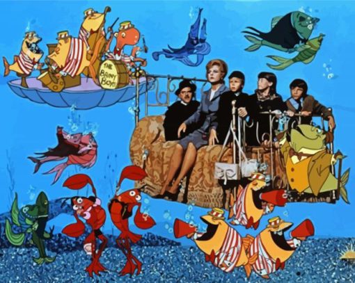 Bedknobs And Broomstick Characters Diamond Painting