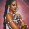 Bianca Belair Professional Wrestler Diamond Painting