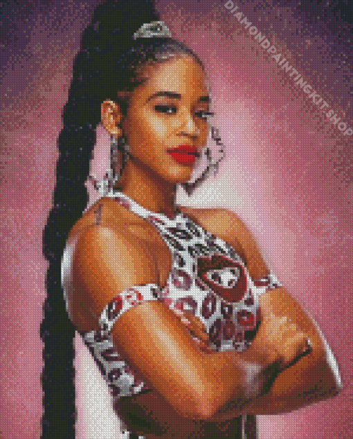 Bianca Belair Professional Wrestler Diamond Painting