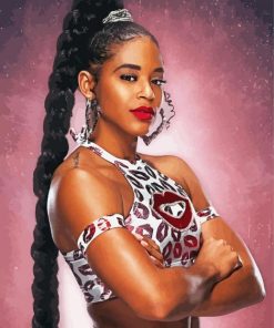 Bianca Belair Professional Wrestler Diamond Painting