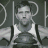 Black And White Dirk Nowitzki Diamond Painting