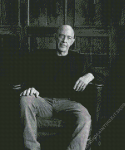 Black And White Jk Simmons Diamond Painting