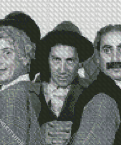 Black And White Marx Brothers Diamond Painting