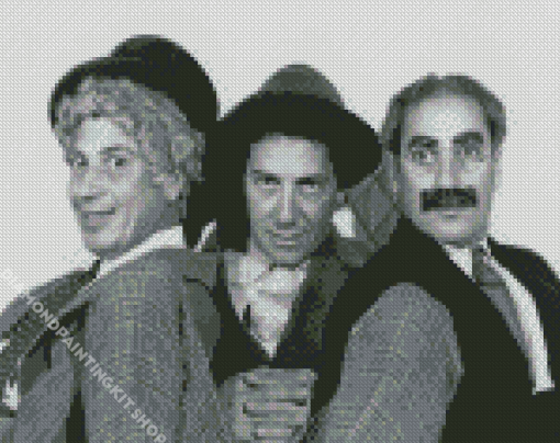 Black And White Marx Brothers Diamond Painting