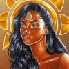 Black Goddess Of The Sun Diamond Painting