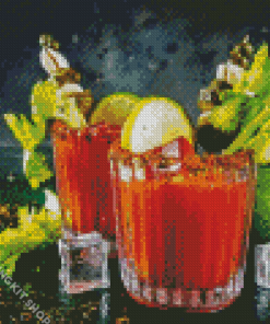 Bloody Mary Drinks Diamond Painting