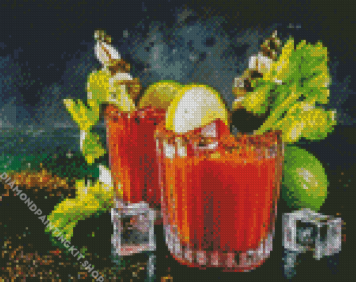 Bloody Mary Drinks Diamond Painting