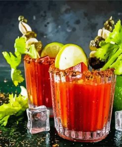 Bloody Mary Drinks Diamond Painting