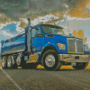 Blue Kenworth Truck Diamond Painting