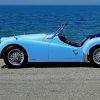 Blue Triumph Tr3 Car Diamond Painting