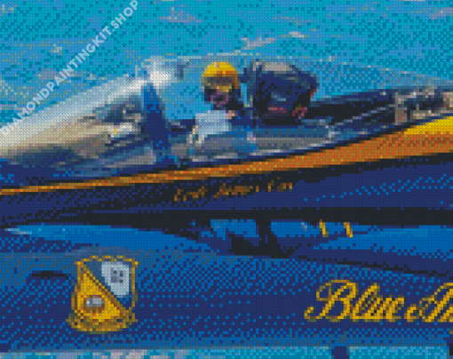 Blue Angel Pilot Diamond Painting