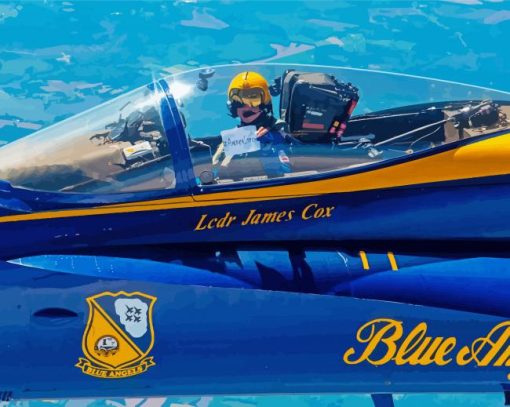 Blue Angel Pilot Diamond Painting