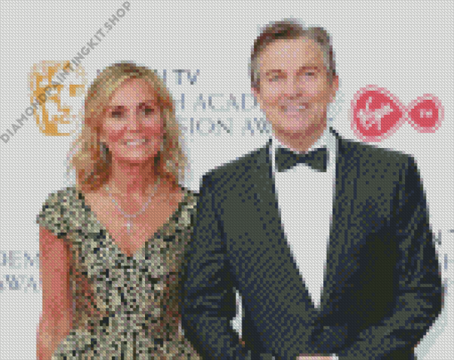 Bradley Walsh With His wife Diamond Painting