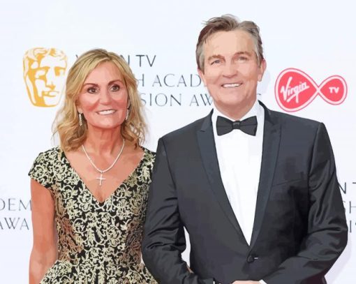 Bradley Walsh With His wife Diamond Painting