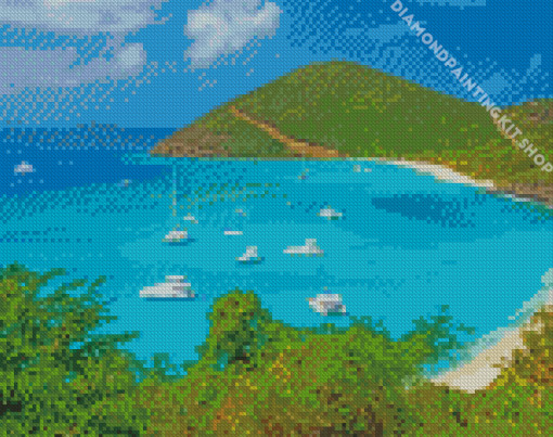 British Virgin Islands Beach Diamond Painting