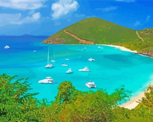 British Virgin Islands Beach Diamond Painting