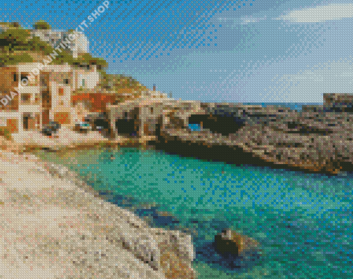 Cala Xada Palmacnova Spain Diamond Painting