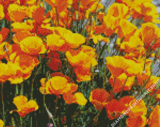 California Poppies Diamond Painting