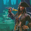 Captain Jack Sparrow Sea Of Thieves Diamond Painting