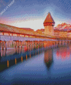 Chapel Bridge Kapellbrucke Diamond Painting