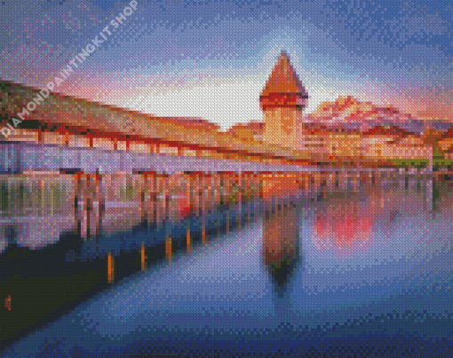 Chapel Bridge Kapellbrucke Diamond Painting