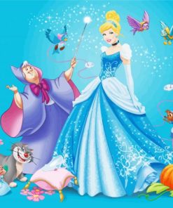 Cinderella Disney Characters Diamond Painting